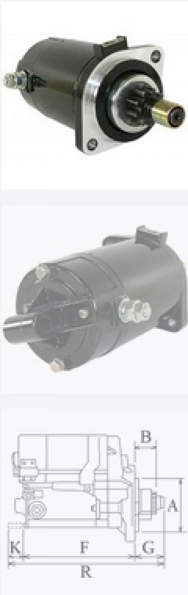 MOTORINO DI AVVIAMENTO YAMAHA 6E5-81800-12 EQUIVALENTE